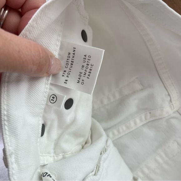 GRLFRND | Women’s The Kendall High Rise Ankle Zipper Jeans White Noise Denim 26 - Picture 9 of 13